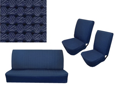 Seat upholstery blue set 8.57-7.64
